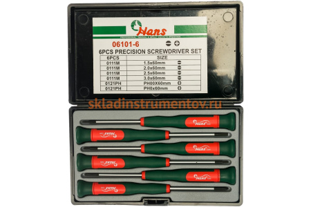 Набор отверток для точной механики Hans 06101-6