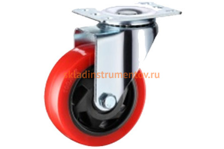 Колесо полипропиленовое поворотное с панелью 330100S (100 мм; 130 кг) А5 1005827
