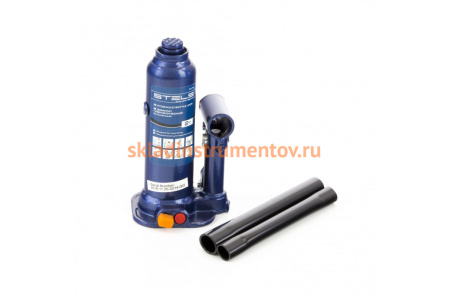 Гидравлический бутылочный кейс 2 т, h подъема 178–338 мм, в пластиковом кейсе STELS 51172