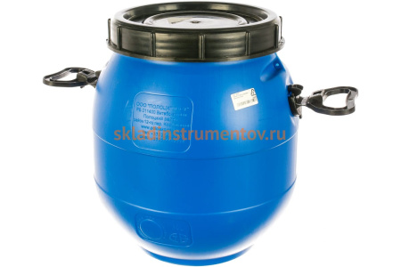 Бочка с винтовой крышкой ТАРА п/э, 30 л, синяя 16610