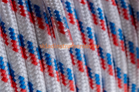 Плетеный 24-прядный полипропиленовый фал с сердечником 10мм, бухта 100м, 700кгс СИБРТЕХ Россия 93967 Плетеный 24-прядный полипропиленовый фал с сердечником 10мм, бухта 100м, 700кгс СИБРТЕХ Россия 93967