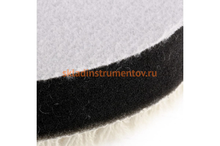 Насадка полировальная под липучку (125 мм, короткая плетеная шерстяная нить) MATRIX 75962