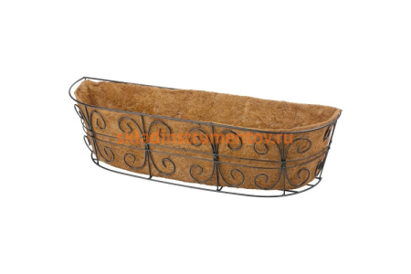 Пристенное кашпо с декором PALISAD 74x20 см 69014