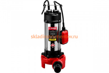 Фекальный погружной насос Зубр НПФ-1500-Р