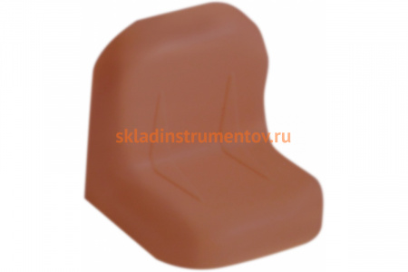 Уголок с заглушкой MFK-TORG 24х24х25х1.2 красное дерево темное 8 24 24 8