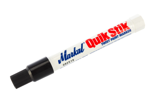 Твёрдый промышленный маркер Markal Quik Stik, чёрный 61050