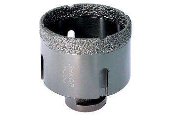 Коронка алмазная по керамограниту (64 мм; М14) для УШМ Энкор 48314