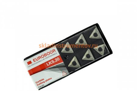 Комплект сменных режущих пластин для фаскоснимателя B45 10 шт. EUROBOOR LKS.20