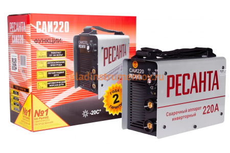 Инверторный сварочный аппарат Ресанта САИ 220 65/3 Инверторный сварочный аппарат Ресанта САИ 220 65/3