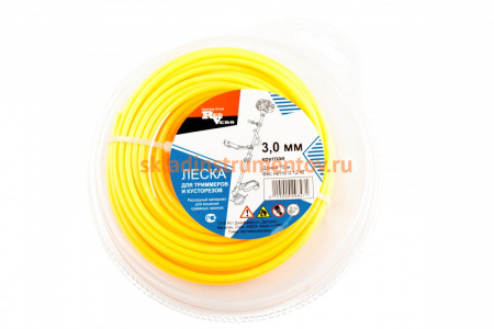 Леска для триммера 3,0 мм, 15 м, круглая REDVERG 5014471