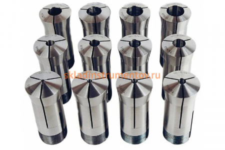 Комплект цанг DH-1 12 шт для заточных станков ON-25; ON-220 Proma 25049005