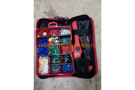 Ручные пресс-клещи КВТ СТК+4, 4 матрицы в сумке 75907