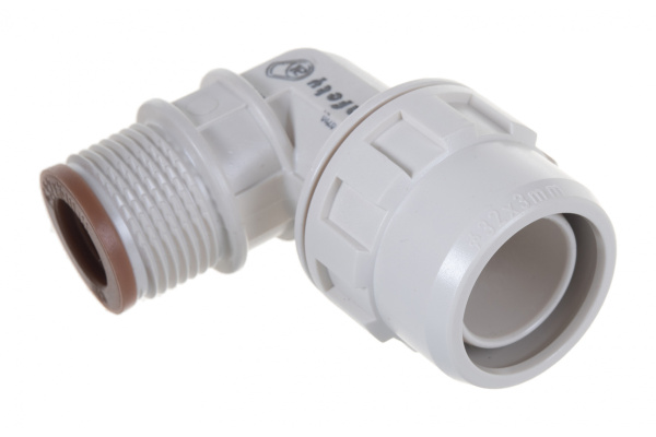 Муфта соединительная угловая "ШиреФит" (32 мм; 1") для трубопровода Зубр 51465-32-1