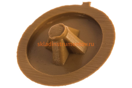 Декоративная заглушка под шуруп Зубр цвет бук, шлиц №2, ТФ6, 40шт 4-308156-2