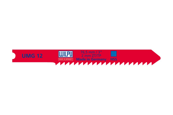 Пилка по металлу UMG 12 (5 шт; 76.5х7.8х1 мм; 55 мм; 13 TPI; HSS) WILPU 465000005