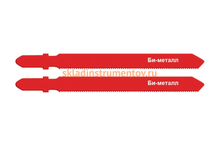 Полотно по металлу для электролобзика Курс 100 мм 24 зуба би-метал EU хвостовик 41095 2 шт.