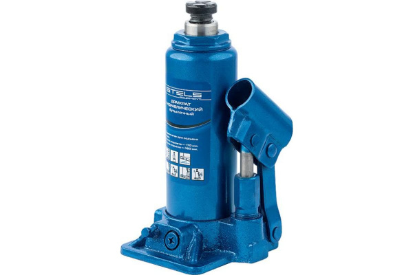 Бутылочный гидравлический домкрат STELS 16 т 51109