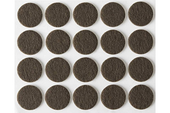 Самоклеящиеся накладки на мебельные ножки Stayer COMFORT фетровые, коричневые, круглые, диаметр 16 мм, 20 шт 40910-16