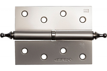 Дверная разъемная петля Зубр Эксперт 1 подшипник цвет матовая никель PN правая с крепежом 100x75x2.5 мм 2 шт. 37605-100-4R