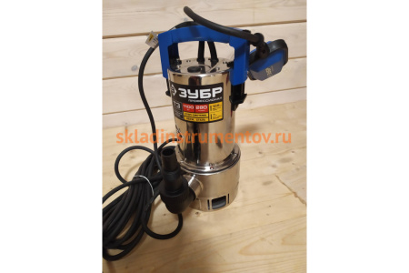 Погружной дренажный насос для грязной воды Зубр Профессионал Т3 НПГ-Т3-1100-С