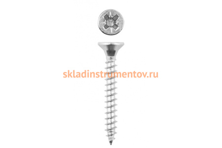 Универсальные шурупы для дерева Зубр ДСП, ДВП, оцинкованные, PZ, 6,0x120 мм, ТФ7, 6 шт 4-300377-60-120