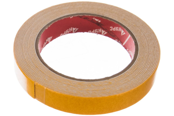 Монтажная клейкая лента на вспененной основе КУРС белая, 19мм х 5м 11786