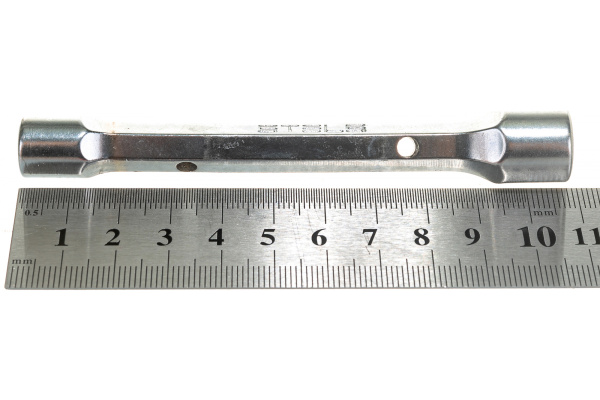 Торцевой усиленный ключ-трубка 8х10мм, CrV STELS 13768