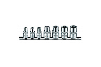 Набор головок 1/4" и 3/8" Е8-Е16, 7 шт. FORCE 3074