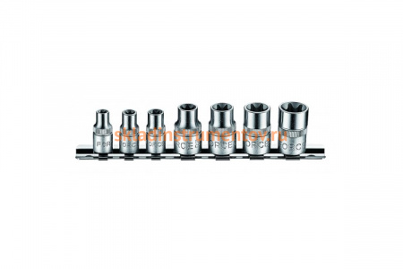 Набор головок 1/4" и 3/8" Е8-Е16, 7 шт. FORCE 3074