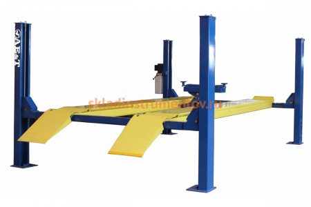 Электрогидравлический четырехстоечный подъемник 380 В AE&T F4.5D-4