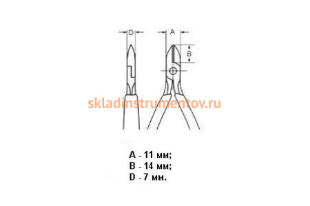 Бокорезы для электроники Knipex KN-7732115ESD