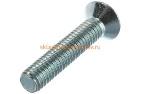 Винт ЗУБР DIN 965, M6 x 30 мм, 7 шт, кл. пр. 4.8, оцинкованный, 303116-06-030