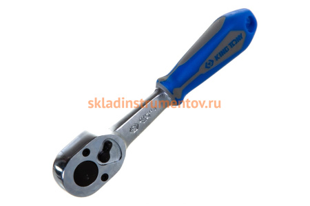 Флажковая трещотка с фиксатором 1/4", 140мм, 24 зубца KING TONY 2779-55G