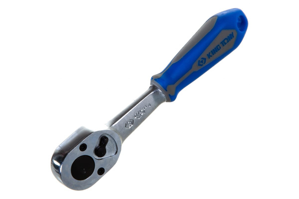 Флажковая трещотка с фиксатором 1/4", 140мм, 24 зубца KING TONY 2779-55G