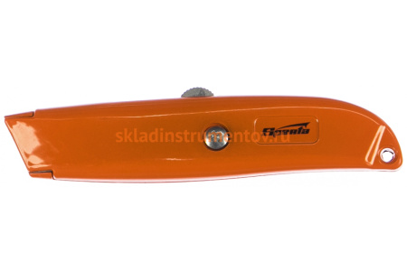 Нож, 18 мм выдвижное трапециевидное лезвие Sparta 78977