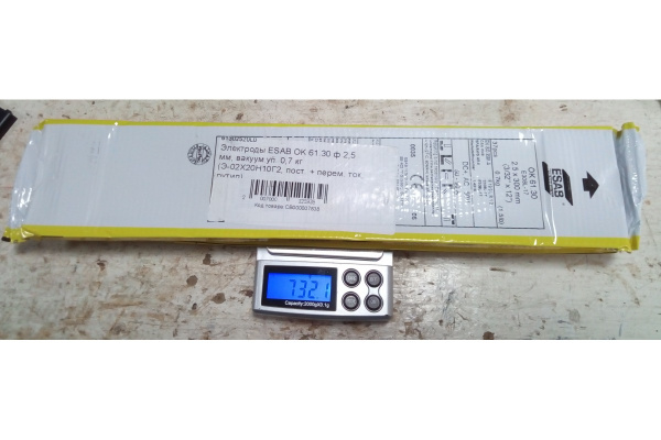 Электрод ОК 61.30 (2.5 мм; 0.7 кг) ESAB СВ000007838