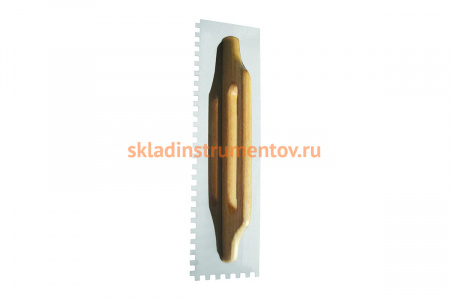 Гладилка 130х480мм (швейцарская, нержавеющая, зубчатая) 8мм Biber 35302 тов-048207