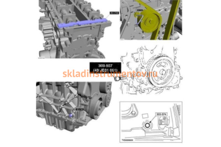 Набор фиксаторов ГРМ AIST FORD/VOLVO/MAZDA с двигателями 1.25/1.4/1.6/1.8/2.0/2.3 67230532-M 00-00025316