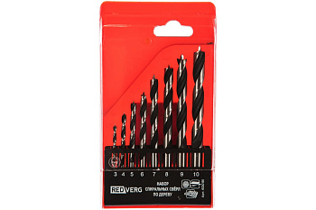 Набор сверл по дереву HCS 8 шт. REDVERG 6621139