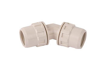 Соединитель угловой "ШиреФит" (20 мм; 45°) для трубопровода Зубр 51491-20