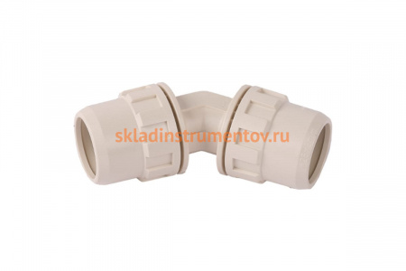 Соединитель угловой "ШиреФит" (20 мм; 45°) для трубопровода Зубр 51491-20