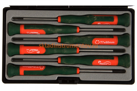 Набор отверток для точной механики TORX Hans 06141-6