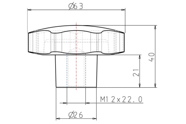 Звездообразная рукоятка KIPP K0152.26312