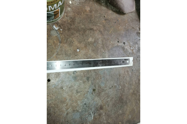 Линейка 200мм (нержавеющая сталь, двухсторонняя шкала) Biber 40161 тов-172035