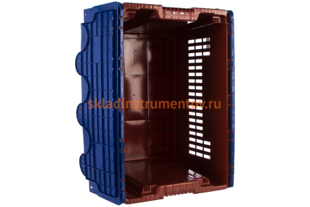 Ящик с крышкой п/э 600х400х350 Тара.ру 18775 Ящик с крышкой п/э 600х400х350 Тара.ру 18775