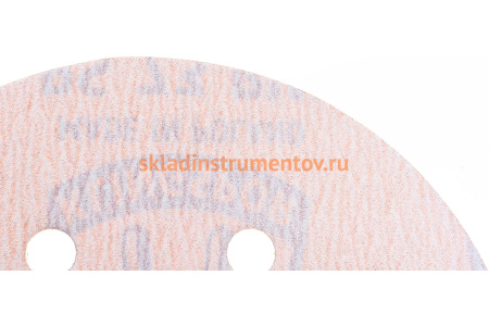 Круг шлифовальный на липучке для обработки красок, лаков и шпаклевок (150 мм; Р180; 6 отверстий) KLINGSPOR 301224