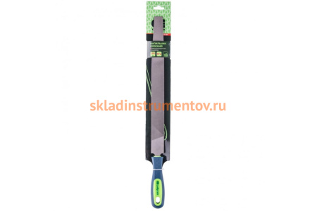 Плоский напильник 300 мм двухкомпонентная рукоятка, №2 СИБРТЕХ 16233