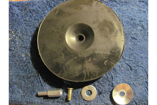 Насадка резиновая с прижимной шайбой под шлифовальные круги (125 мм; 8 мм) для дрелей Тевтон 3579-125