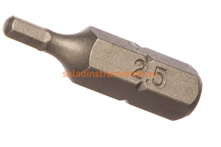 Вставка-бита 1/4"DR шестигранная, H2.5, 25 мм Ombra 514225