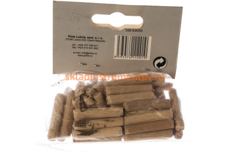 Мебельный деревянный шкант 6х30мм, 50шт PINIE 100-63050